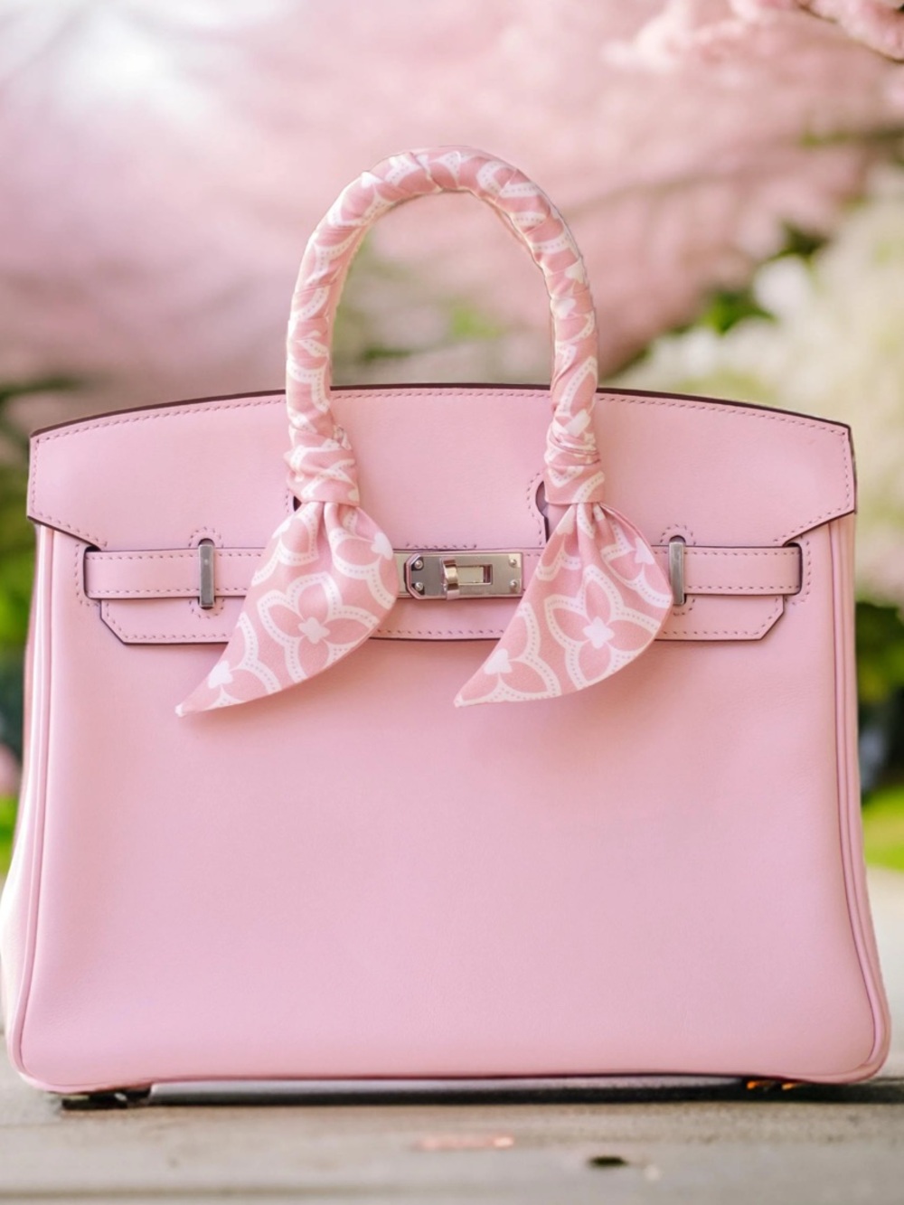 Celine 🌸🌷🎀🩷 Pink Logo Handkerchief - Picture 11 of 14